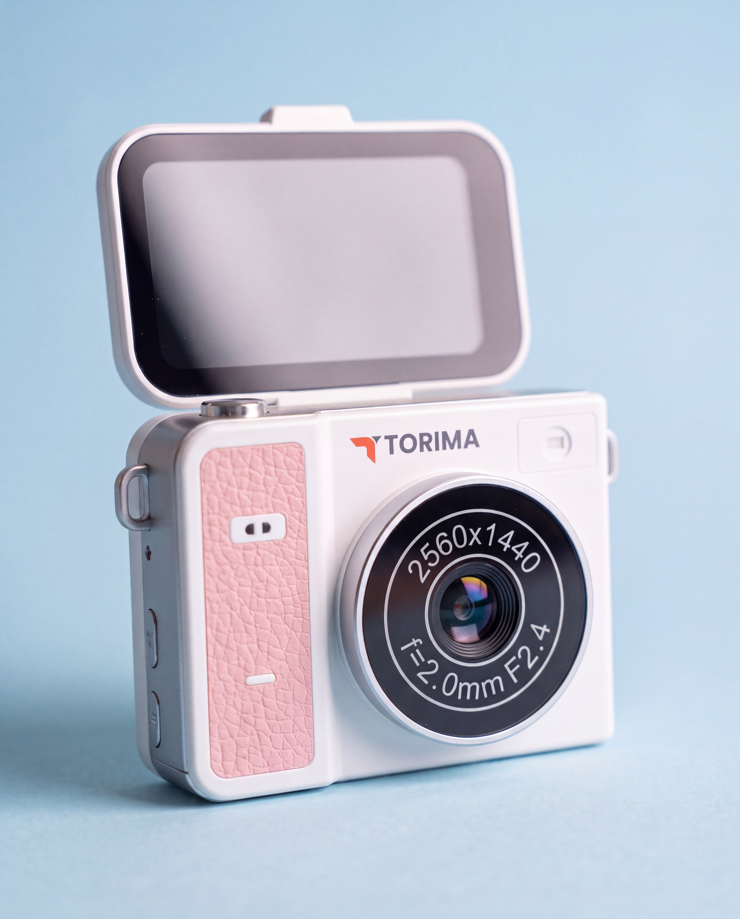 Torima CMR46 kamera, ekranı yukarı açık, yakın çekim